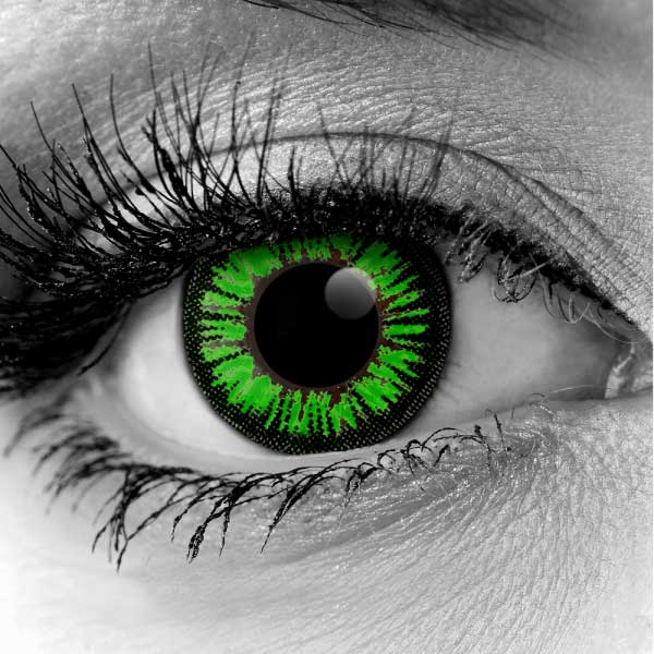 Green ColorMax Water Colors FX Contact Lenses