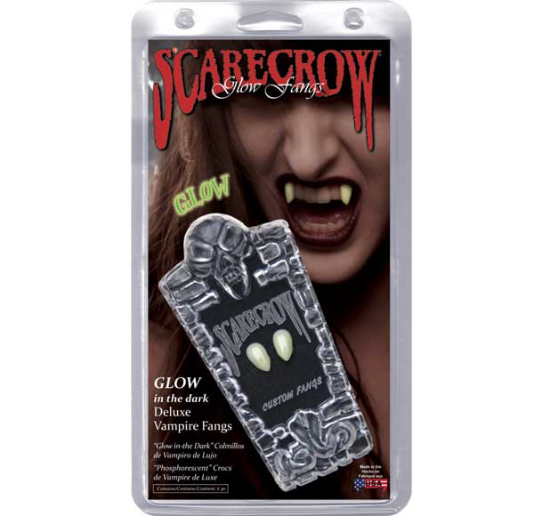 Glow In The Dark Subtle Vampire Fangs By Scarecrow