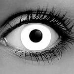 White Out Zombie Contact Lenses - Gothika - Pair