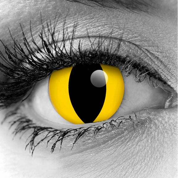 GOTHIKA Yellow Cat Eye Theatrical Contact Lenses