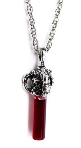 Real blood shop vial necklace