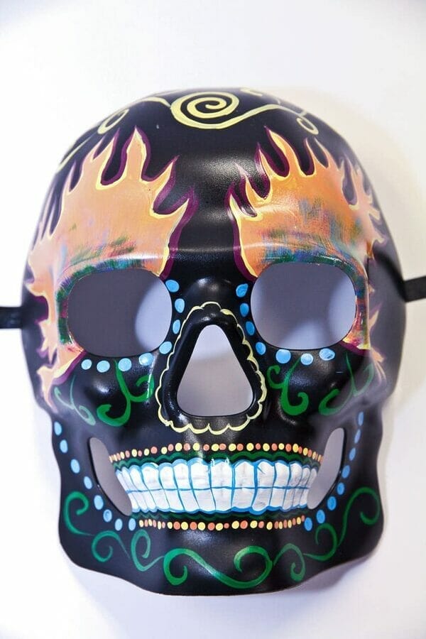 Hand Painted Day Of The Dead Mask