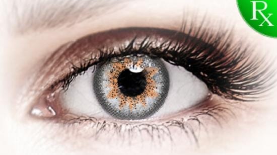 Platinum Gray Colored Contact Lenses - Bella