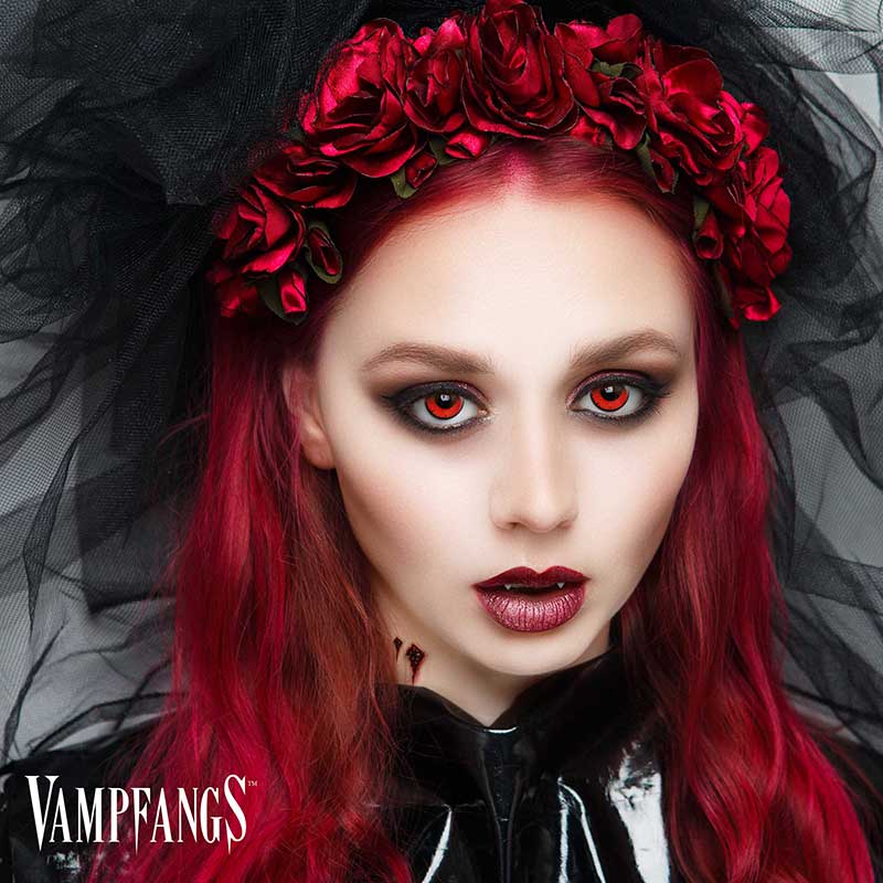 Vampfangs: Gothika Angelic Red Contact Lenses
