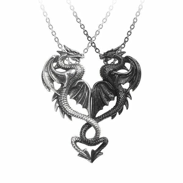 Draconic Tryst Necklace - Couples 2 In 1