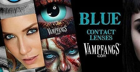 VAMPFANGS BLUE CONTACT LENSES