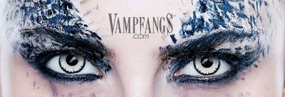 VAMPFANGS white CONTACT LENSES
