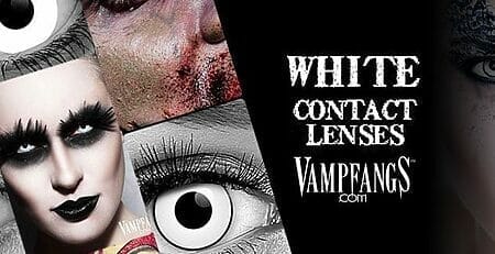 VAMPFANGS white CONTACT LENSES