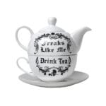 Freaks Like Me Drink Tea – Teapot Gift Set