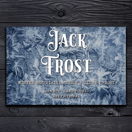 Hand Poured Jack Frost Candle - 100% Soy 9 oz.