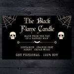 Hand Poured Black Flame Candle – 100% Soy 13 oz.