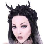 Restyle Deer Antler Headband with Orchids