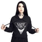 Vamp Witch Crop Hoodie - Dark Alchemy