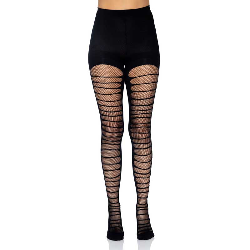 Double Layer Shredded Spandex and Net Tights - Vampfangs®