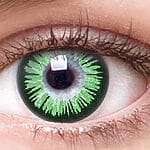 Chic Green Envy Colored Contacts