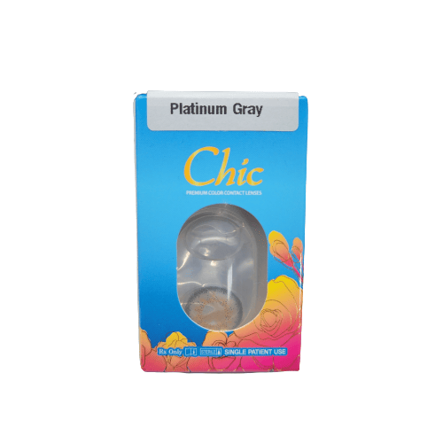 Chic Platinum Gray Colored Lenses