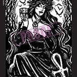 Print Vampire Queen Tarot Design